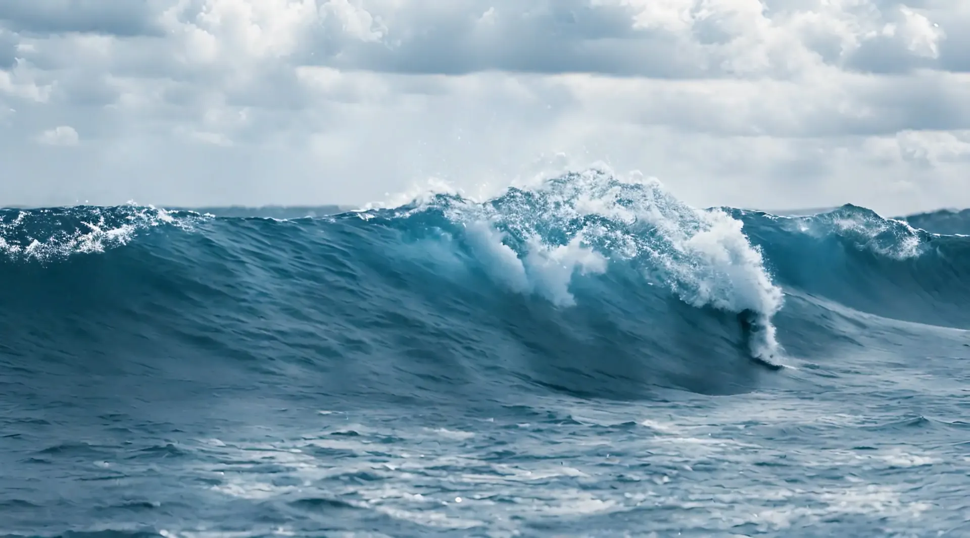 Deep Blue Serenity Oceanic Waves Video